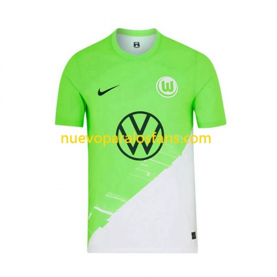 Camiseta de Fútbol VfL Wolfsburg Hombre Casa 2023-2024 Manga Corta