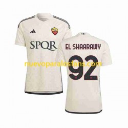 Camiseta de Fútbol AS Roma El Shaarawy 92 Hombre Exterior 2023-2024 Manga Corta