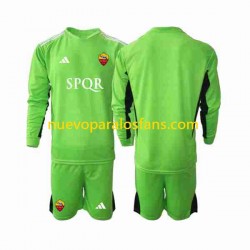 Camiseta de Fútbol AS Roma Portero Niño Exterior 2023-2024 Manga Larga
