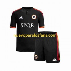 Camiseta de Fútbol AS Roma Niño Tercera 2023-2024 Manga Corta