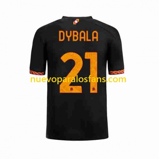 Camiseta de Fútbol AS Roma Paulo Dybala 21 Hombre Tercera 2023-2024 Manga Corta