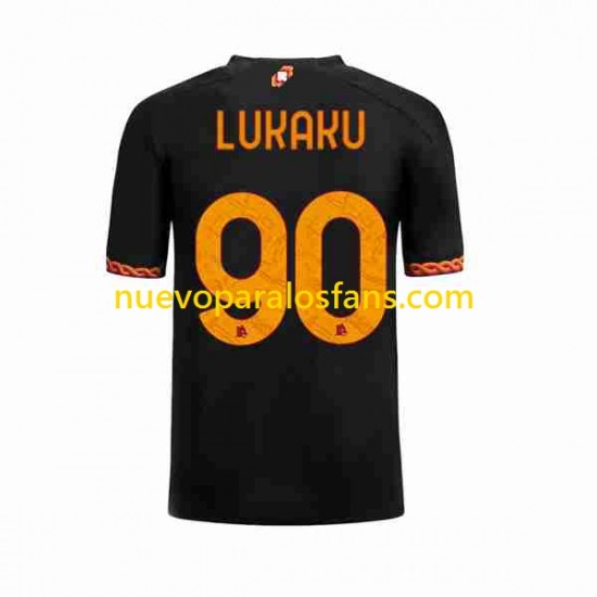 Camiseta de Fútbol AS Roma Romelu Lukaku 90 Hombre Tercera 2023-2024 Manga Corta