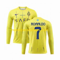 Camiseta de Fútbol Al-Nassr Ronaldo 7 Hombre Casa 2023-2024 Manga Larga