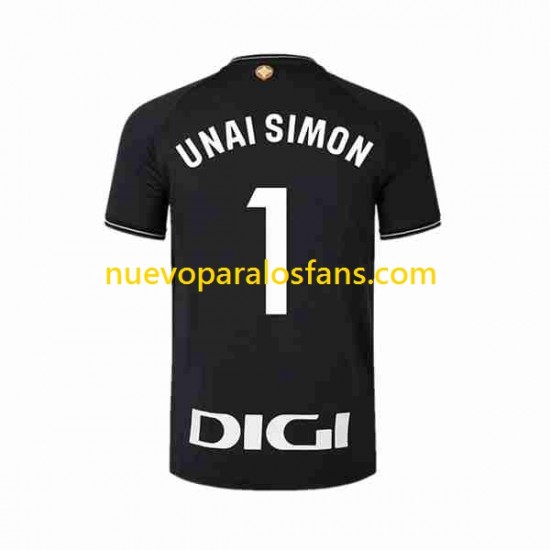 Camiseta de Fútbol Athletic Bilbao UNAI SIMON 1 Portero Hombre Casa 2023-2024 Manga Corta