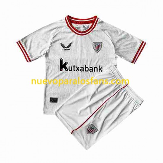 Camiseta de Fútbol Athletic Bilbao Niño Exterior 2023-2024 Manga Corta