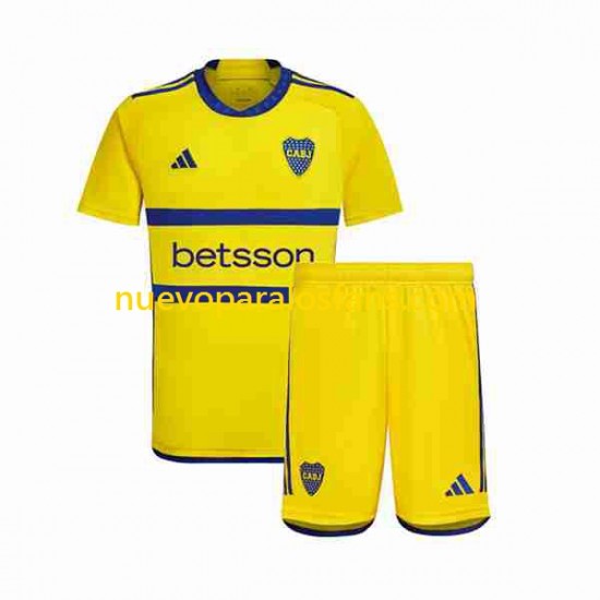 Camiseta de Fútbol Boca Juniors Niño Exterior 2023-2024 Manga Corta