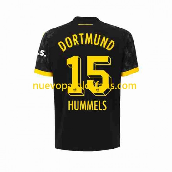 Camiseta de Fútbol Borussia Dortmund Mats Hummels 15 Hombre Exterior 2023-2024 Manga Corta