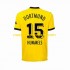 Camiseta de Fútbol Borussia Dortmund Mats Hummels 15 Hombre Casa 2023-2024 Manga Corta
