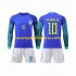 Camiseta de Fútbol Brasil Neymar Jr 10 Niño Exterior Copa Mundial 2022 Manga Larga