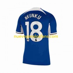 Camiseta de Fútbol Chelsea Christopher Nkunku 18 Hombre Casa 2023-2024 Manga Corta