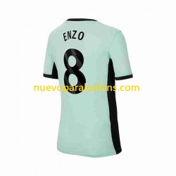 Camiseta de Fútbol Chelsea Enzo Fernandez 8 Hombre Tercera 2023-2024 Manga Corta