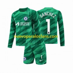 Camiseta de Fútbol Chelsea Robert Sanchez 1 Portero Niño Tercera 2023-2024 Manga Larga