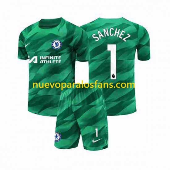 Camiseta de Fútbol Chelsea Robert Sanchez 1 Portero Niño Tercera 2023-2024 Manga Corta