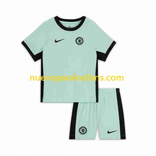 Camiseta de Fútbol Chelsea Niño Tercera 2023-2024 Manga Corta