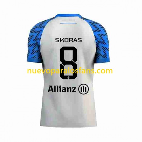 Camiseta de Fútbol Club Brugge Michal Skoras 8 Hombre Exterior 2023-2024 Manga Corta