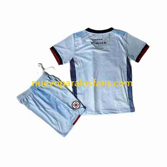 Camiseta de Fútbol Cruz Azul Niño Exterior 2023-2024 Manga Corta