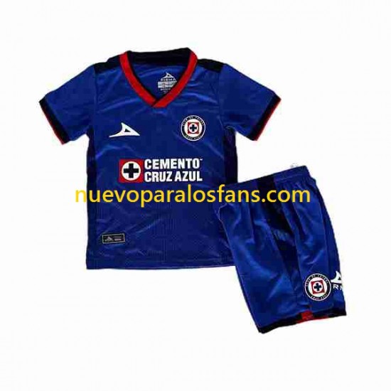 Camiseta de Fútbol Cruz Azul Niño Casa 2023-2024 Manga Corta