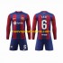 Camiseta de Fútbol FC Barcelona GAVI 6 Niño Casa 2023-2024 Manga Larga