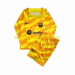 Camiseta de Fútbol FC Barcelona Portero Niño Cuarto 2023-2024 Manga Larga
