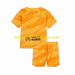 Camiseta de Fútbol FC Barcelona Portero Niño Cuarto 2023-2024 Manga Corta