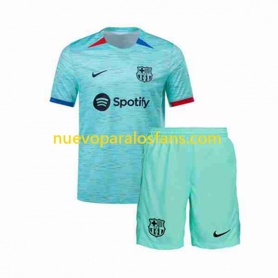 Camiseta de Fútbol FC Barcelona Niño Tercera 2023-2024 Manga Corta