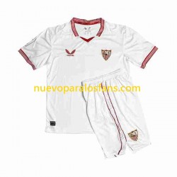 Camiseta de Fútbol Sevilla FC Sergio Ramos 4 Niño Casa 2023-2024 Manga Corta