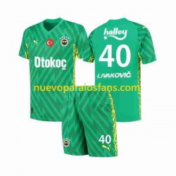Fenerbahce Livakovic 40 Footbal Kit Portero Casa 2023-2024 Manga Corta