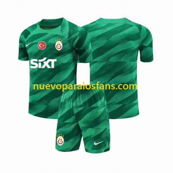 Camiseta de Fútbol Galatasaray Portero Niño Casa 2023-2024 Manga Corta