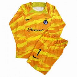 Camiseta de Fútbol Inter Milan Sommer 1 Portero Niño Casa 2023-2024 Manga Larga