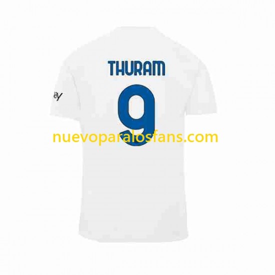 Camiseta de Fútbol Inter Milan Marcus Thuram 9 Hombre Exterior 2023-2024 Manga Corta