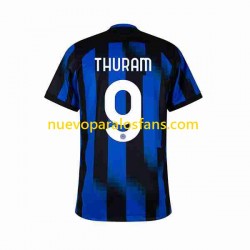 Camiseta de Fútbol Inter Milan Marcus Thuram 9 Hombre Casa 2023-2024 Manga Corta