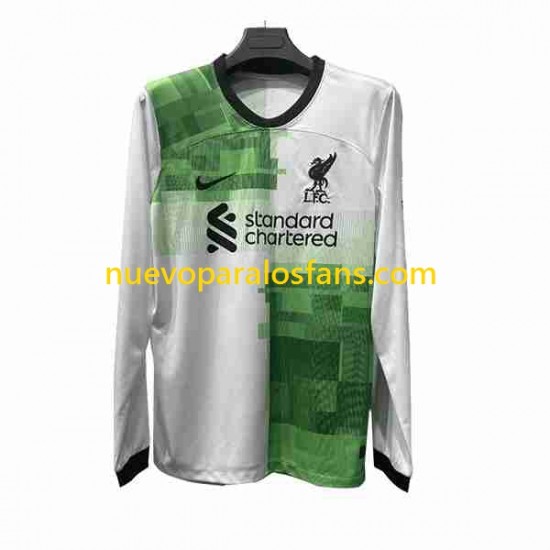 Camiseta de Fútbol Liverpool Hombre Exterior 2023-2024 Manga Larga