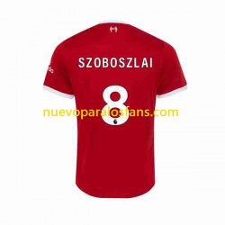 Camiseta de Fútbol Liverpool Dominik Szoboszlai 8 Hombre Casa 2023-2024 Manga Corta
