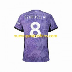 Camiseta de Fútbol Liverpool Dominik Szoboszlai 8 Hombre Tercera 2023-2024 Manga Corta