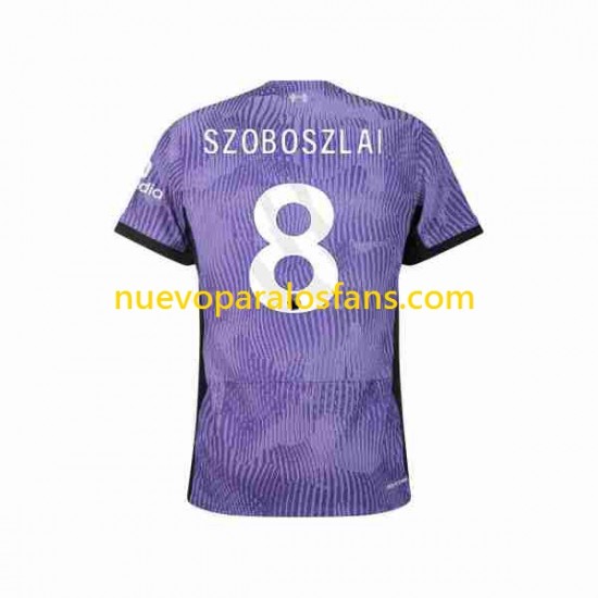 Camiseta de Fútbol Liverpool Dominik Szoboszlai 8 Hombre Tercera 2023-2024 Manga Corta