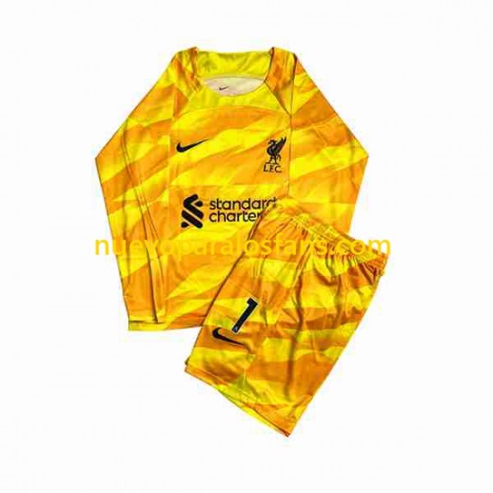 Camiseta de Fútbol Liverpool A.Becker 1 Portero Niño Tercera 2023-2024 Manga Larga