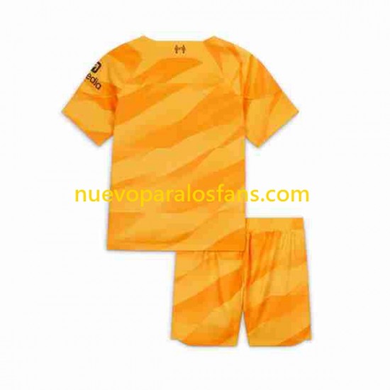 Camiseta de Fútbol Liverpool Portero Niño Tercera 2023-2024 Manga Corta