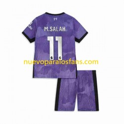 Camiseta de Fútbol Liverpool M.Salah 11 Niño Tercera 2023-2024 Manga Corta