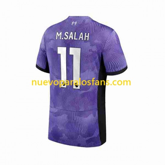 Camiseta de Fútbol Liverpool M.Salah 11 Hombre Tercera 2023-2024 Manga Corta