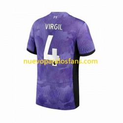 Camiseta de Fútbol Liverpool Virgil van Dijk 4 Hombre Tercera 2023-2024 Manga Corta