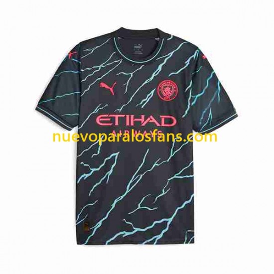 Camiseta de Fútbol Manchester City Haaland 9 Special Printing Hombre Tercera 2023-2024 Manga Corta