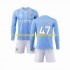 Camiseta de Fútbol Manchester City Phil Foden 47 Niño Casa 2023-2024 Manga Larga