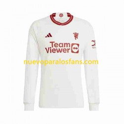 Camiseta de Fútbol Manchester United Hombre Tercera 2023-2024 Manga Larga