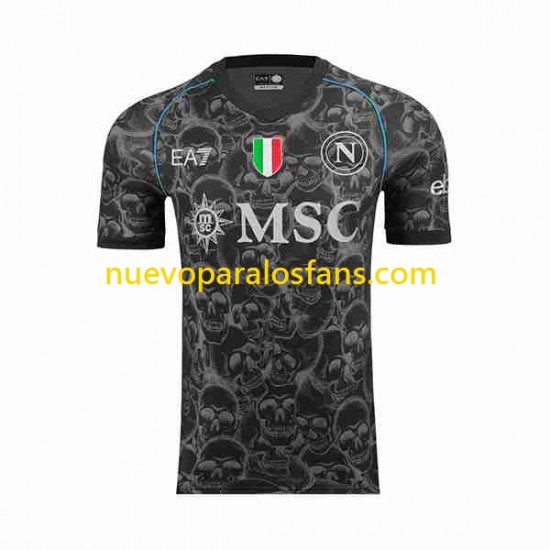 Camiseta de Fútbol Napoli Halloween Hombre Casa 2023-2024 Manga Corta