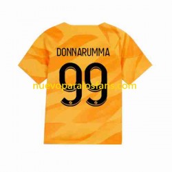 Camiseta de Fútbol Paris Saint-Germain Donnarumma 99 Portero Hombre Exterior 2023-2024 Manga Corta