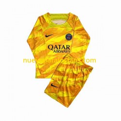 Camiseta de Fútbol Paris Saint-Germain Portero Niño Exterior 2023-2024 Manga Larga