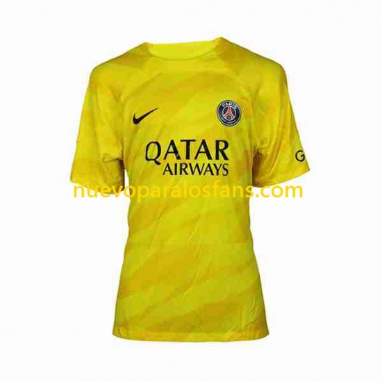 Camiseta de Fútbol Paris Saint-Germain Portero Hombre Tercera 2023-2024 Manga Corta