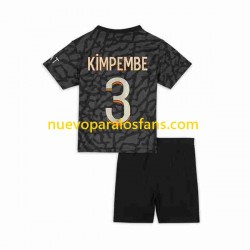 Camiseta de Fútbol Paris Saint-Germain Kimpembe 3 Niño Tercera 2023-2024 Manga Corta