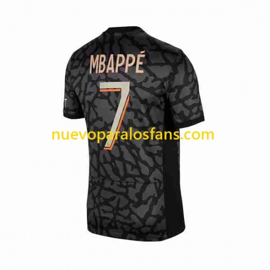 Camiseta de Fútbol Paris Saint-Germain Mbappé Kylian 7 Hombre Tercera 2023-2024 Manga Corta