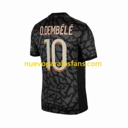 Camiseta de Fútbol Paris Saint-Germain O.Dembele 10 Hombre Tercera 2023-2024 Manga Corta